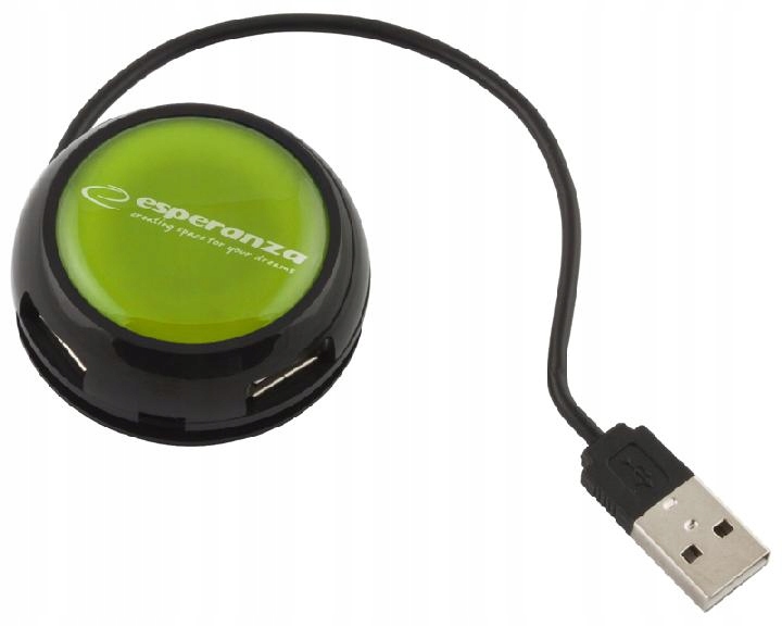 ESPERANZA HUB 4 PORTY USB 2.0 YOYO ZIELONY EA135G