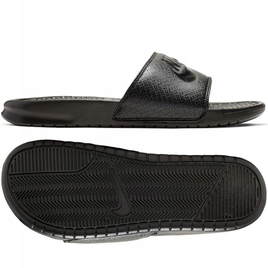 Klapki Nike Benassi JDI 343880 001 - CZARNY; 38,5