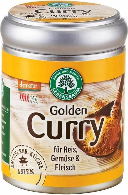 PRZYPRAWA CURRY ZŁOTE BIO 55 g - LEBENSBAUM