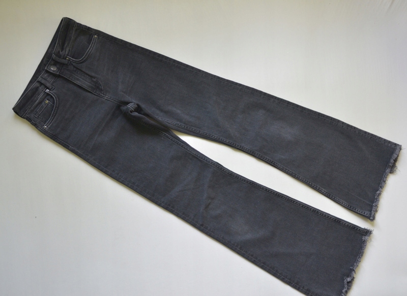 Spodnie jeansowe szare dzwony H&M 32/XXS
