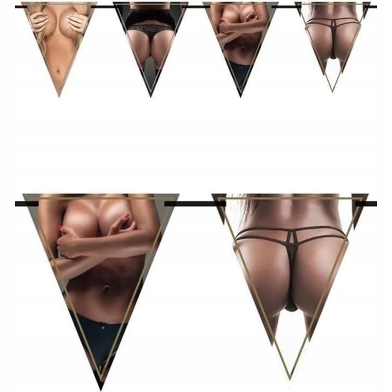 Birthday Garlands Woman - Flagbanner