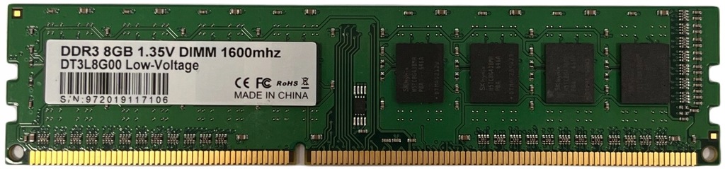Pamięć RAM SKhynix PC3 8GB 1600MHZ A61