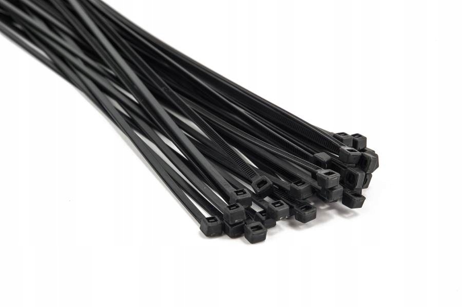 Taśma kablowa 4,8x300 UV Black 100szt ECOPACK