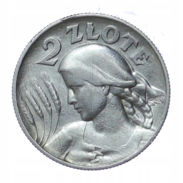 2 zł - Żniwiarka - 1925 - z kropką - srebro