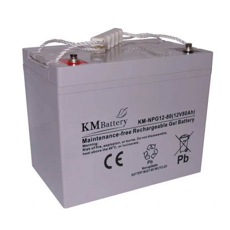 Akumulator żelowy KM BATTERY NPG 80- 12V 80 Ah