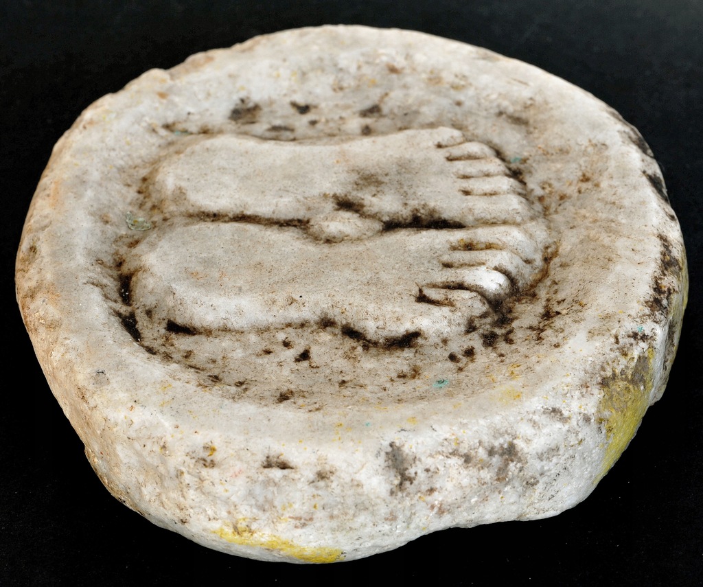 RZYMSKA RZEŹBA WOTYWNA MARMUR II-III w. ORYGINALNA