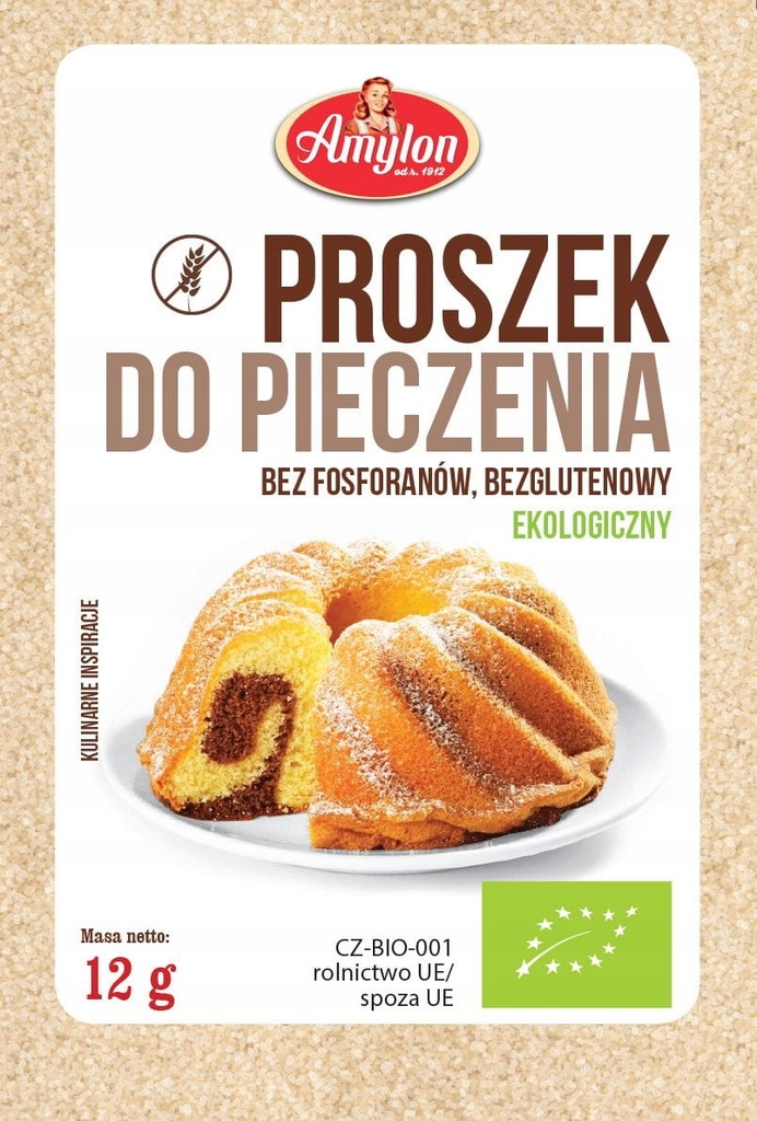 Proszek do pieczenia bezglutenowy BIO Amylon 12g