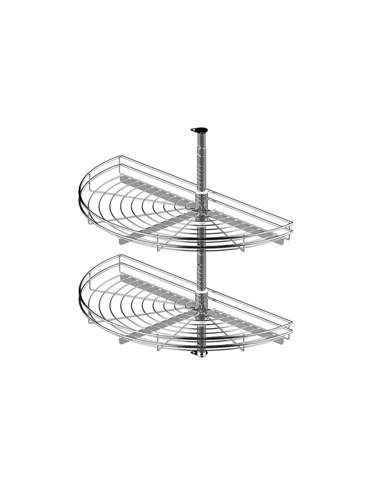 Półka obrotowa rejs 1/2 745 chrom szafka narożna