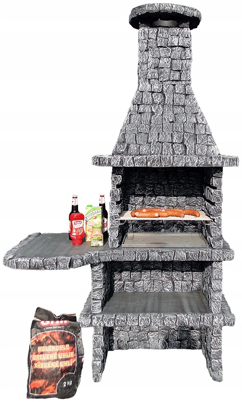 K5 GRILL OGRODOWY Z RUSZTEM KOSTKA GRANITOWA