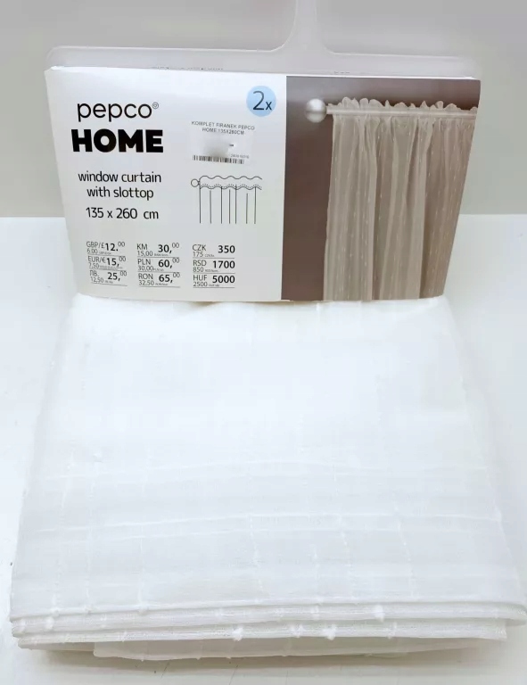 FIRANKA 2SZT. NA RURKE 135X260 PEPCO HOME