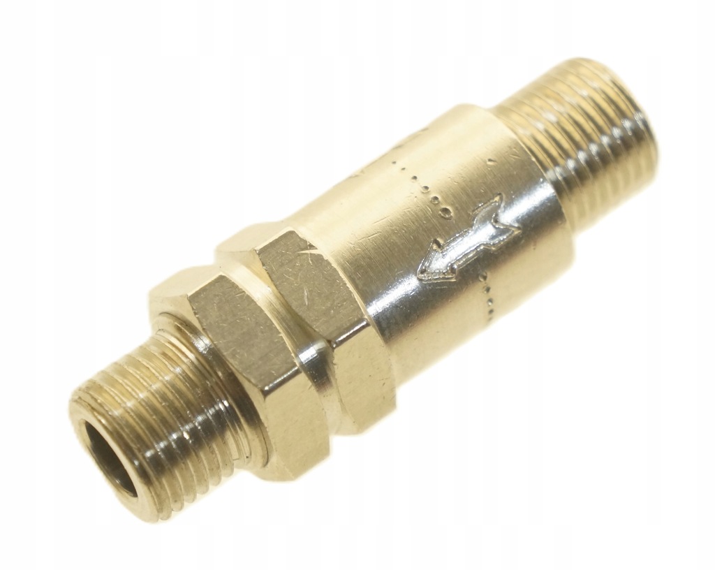 ZAWÓR ZWROTNY JEDNOKIERUNKOWY GWINT ZEWNĘTRZNY 1/8" GZ 1/8 - GZ 1/8