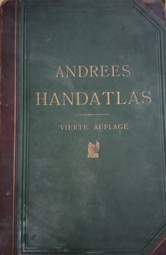 ANDREES HANDATLAS wielki atlas z 1899 roku
