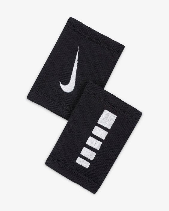 Frotka na ręke Nike Elite Wirstbands black/white x2