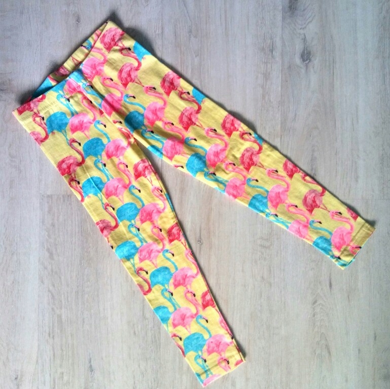 Leginsy legginsy flaming rozm 110 cm JAK NOWE