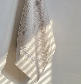 Pure Color prosty bawełniany ręcznik z haftem mały
