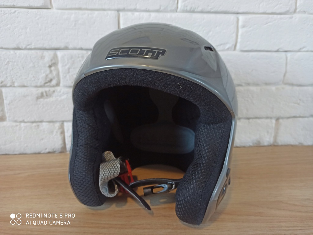 SREBRNY KASK NARCIARSKI SCOTT NACA R 54/55 S