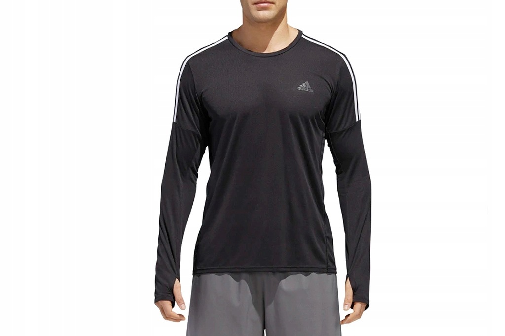 ADIDAS RUN 3-STRIPES TEE _XL_ Męski Longsleeve