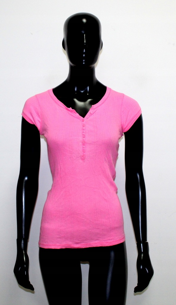 New Look różowa klasyczna bluzka basic S 36