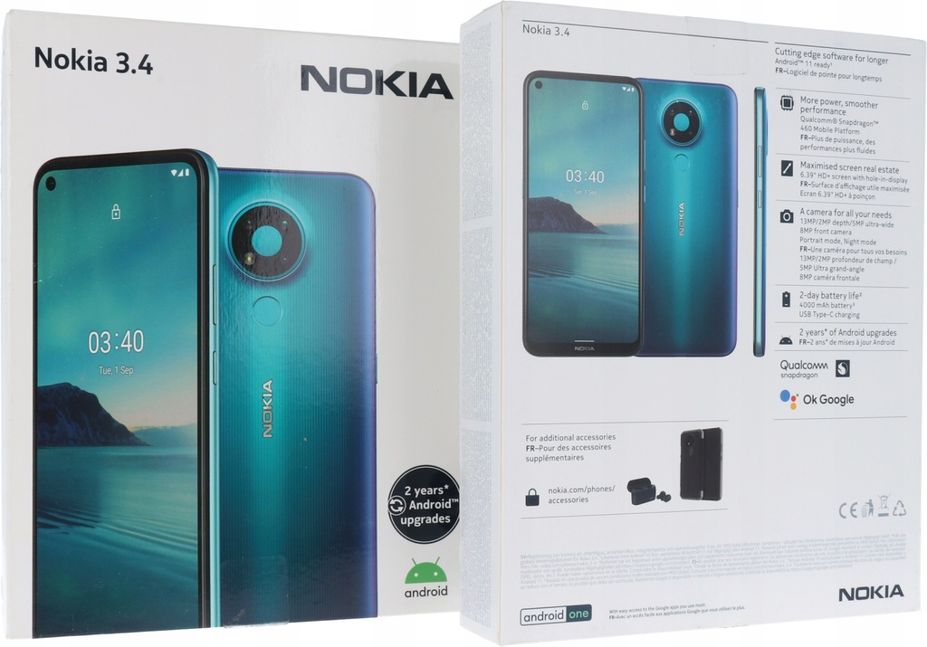 Купить Смартфон NOKIA 3.4 Dual Sim 3/64 ГБ, 4000 мАч: отзывы, фото, характеристики в интерне-магазине Aredi.ru