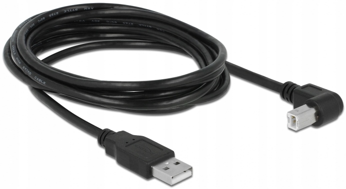 Kabel USB 2.0 A-B AB MM HQ KĄTOWY 3m do drukarki