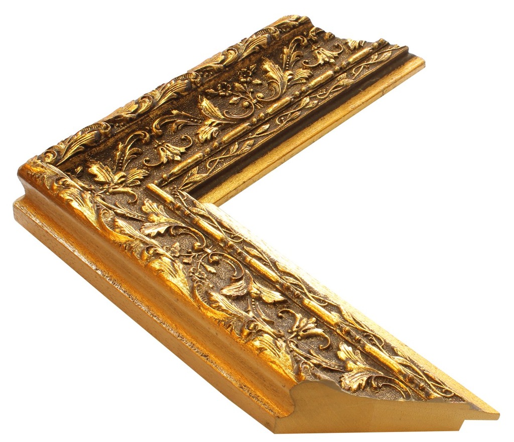 Złota stylowa pałacowa rama ornament na wymiar do lustra obrazu zdjęć