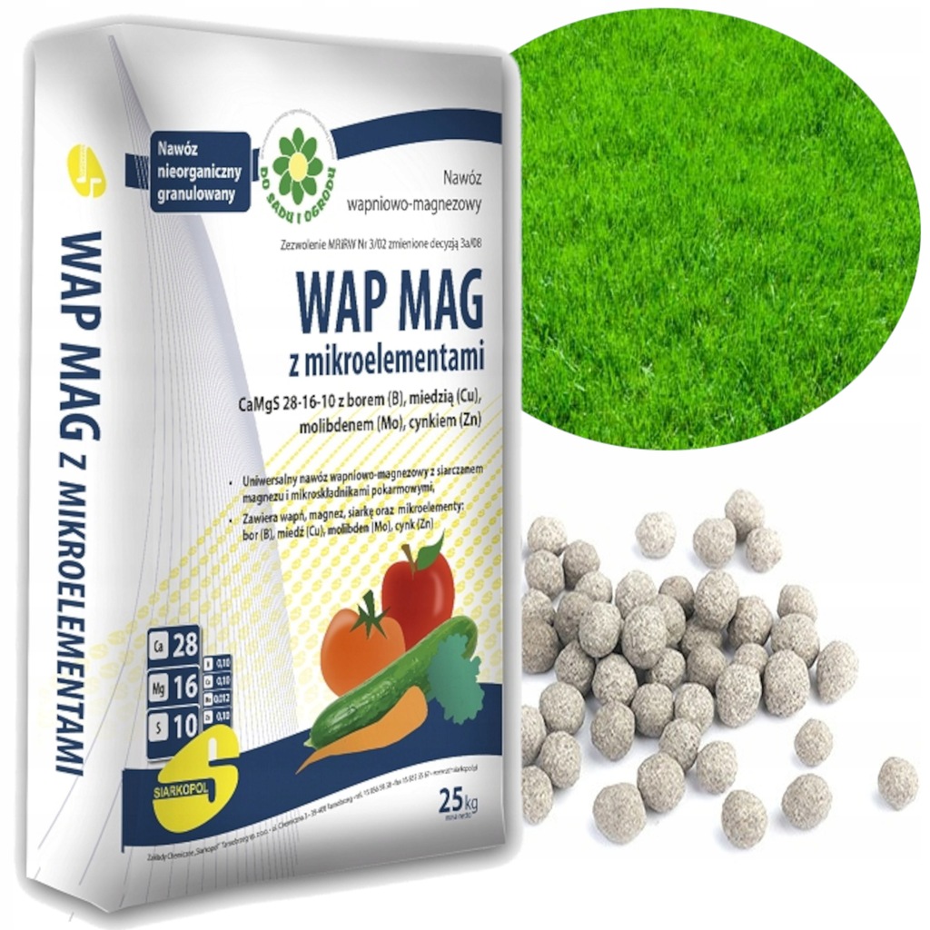 WAPNO GRANULOWANE WAP MAG Z MIKROELEMENTAMI 25kg