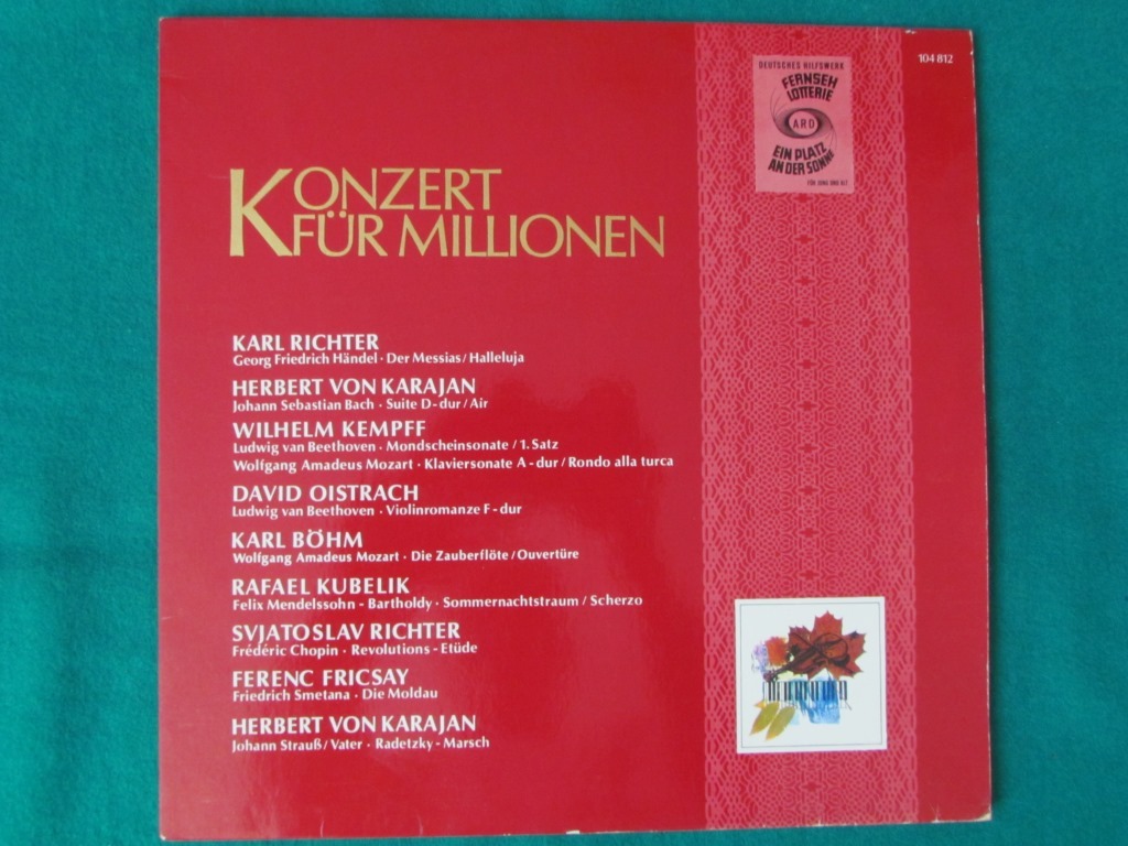 KONZERT FUR MILLIONEN - HER VON KARAJAN - LP [EX+]