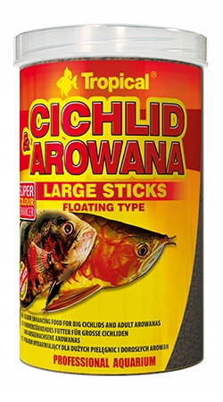Tropical Cichlid & Arowana Large Sticks [1000ml] (63536) - pokarm roślinny