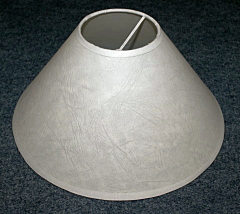 Abażur, abażury 250x85x120 imitacja skóry, białawy