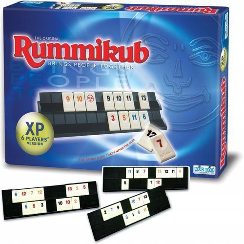 RUMMIKUB Oryginal XP WERSJA DELUXE 6 GRACZY DE LUX