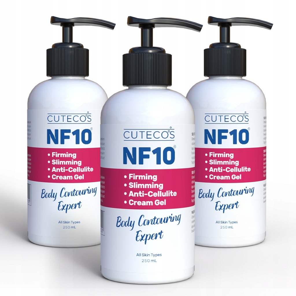 Anti-cellulite cream, Cutecos NF10, 250 ml