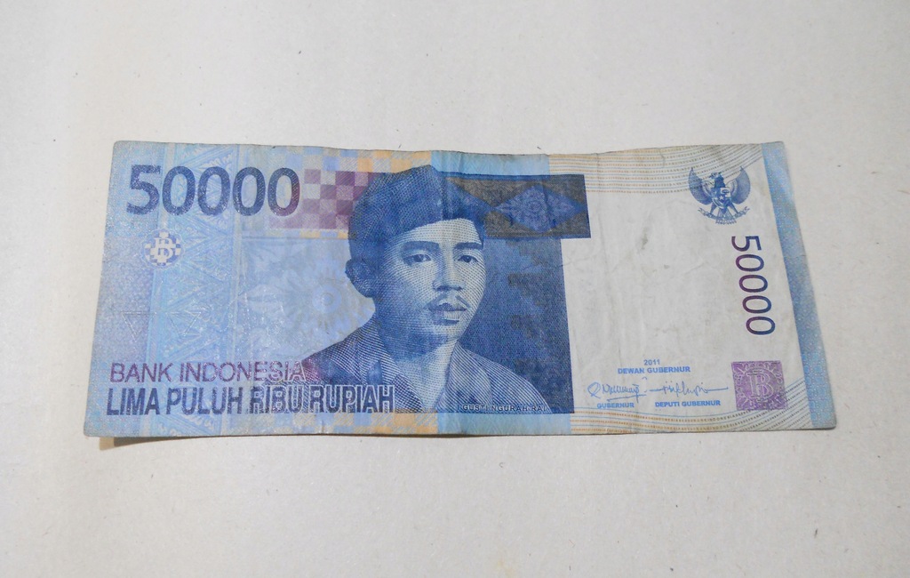 banknot 50 000 RUPII Indonezja