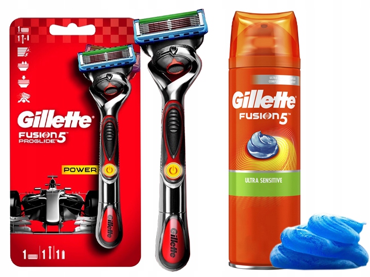GILLETTE FUSION PROGLIDE POWER FLEXBALL + ŻEL