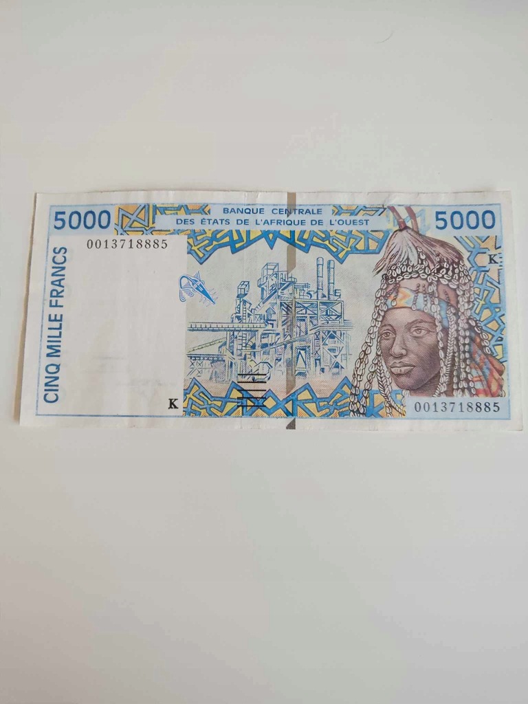 Senegal - 5000 Franków - 2000 - stan bardzo dobry