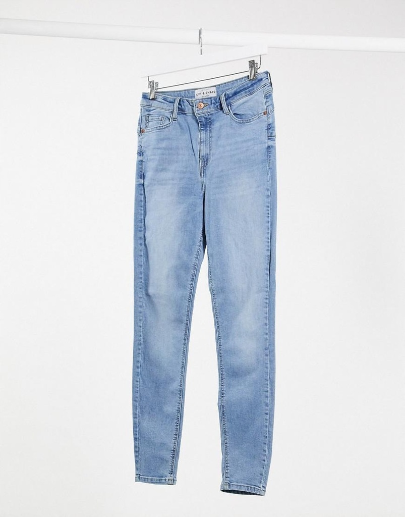 NEW LOOK DAMSKIE SPODNIE JEANSOWE NIEBIESKI 36 ZAD