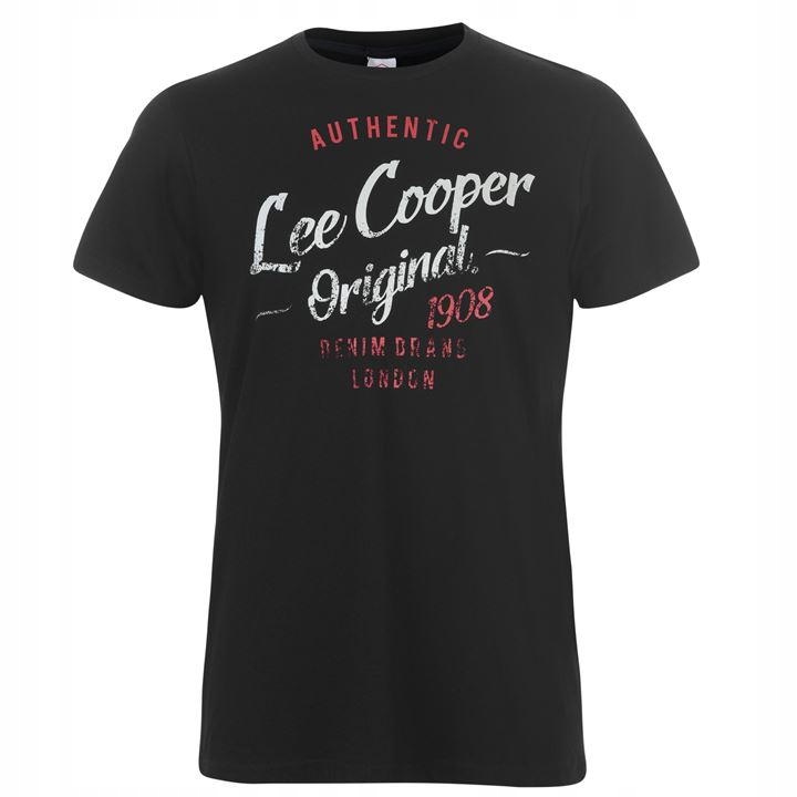 Bluzka T-shirt męska czarna Lee Cooper ROZ. S