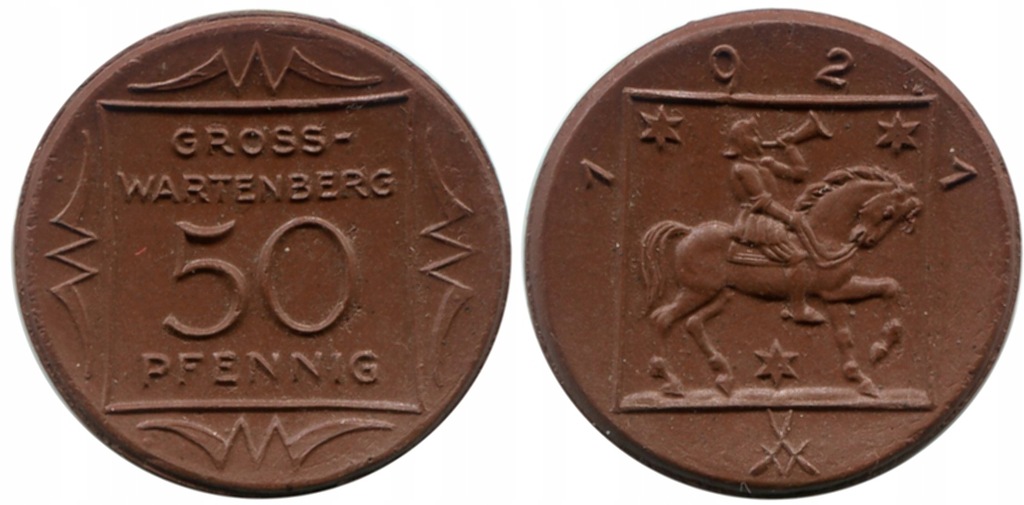 Syców 50 Pfennig 1921 Porcelana Scheuch 135a