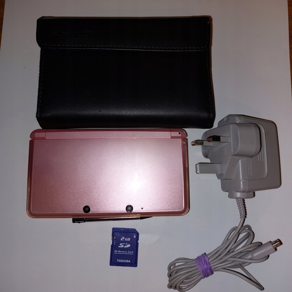 KONSOLA NINTENDO 3DS RÓŻOWA + ETUI KOMPLET IDEALNA