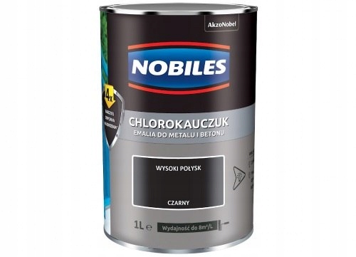 NOBILES EMALIA CHLOROKAUCZUKOWA CZARNA 0.9L