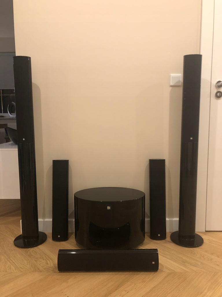 Kino domowe Yamaha plus głośniki KEF