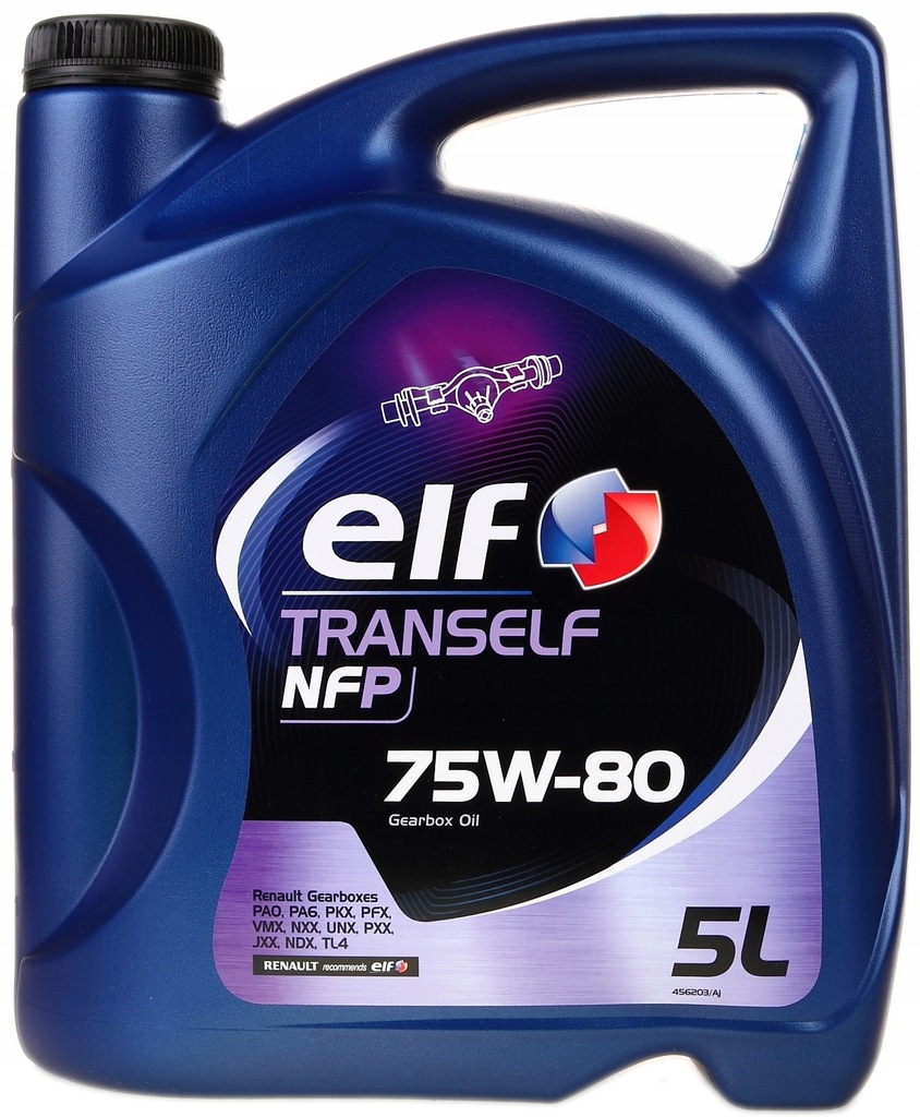 OLEJ DO SKRZYNI BIEGÓW ELF TRANSELF NFP 75W80 - 5L - 9625584770 ...