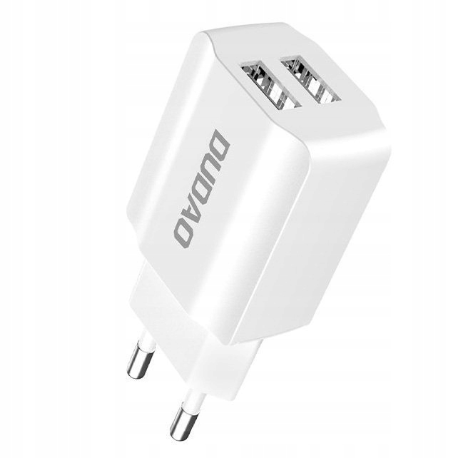 Dudao ładowarka sieciowa EU 2x USB 5V/2.4A biały