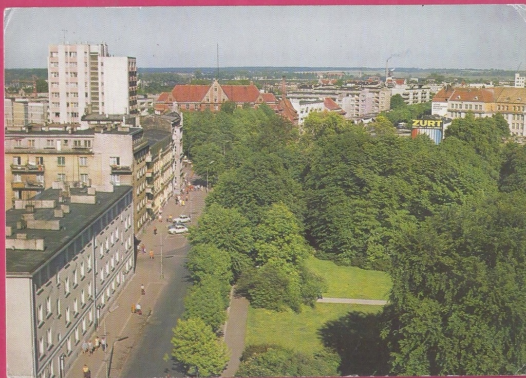 KOŁOBRZEG 1989 widok ogólny