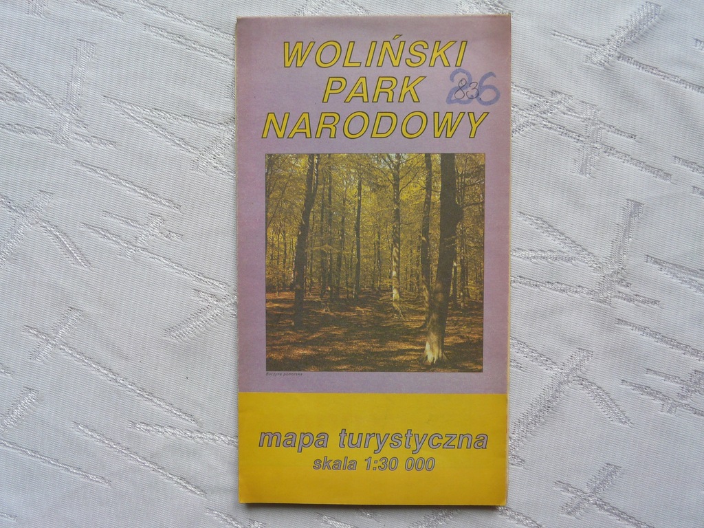 Woliński park narodowy mapa turystyczna