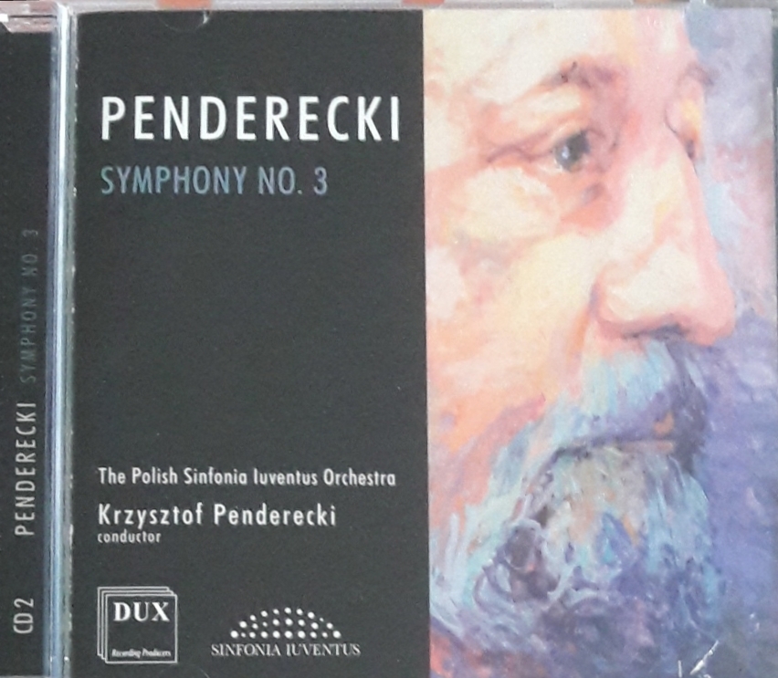 KRZYSZTOF PENDERECKI -AUTOGRAF! CD Symphony no. 3