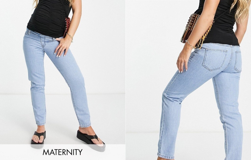DTT Maternity Lou Jasnoniebieskie mom jeans S