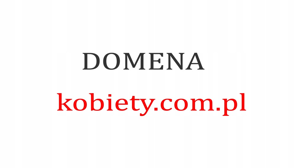 Unikatowa domena kobiety.com.pl