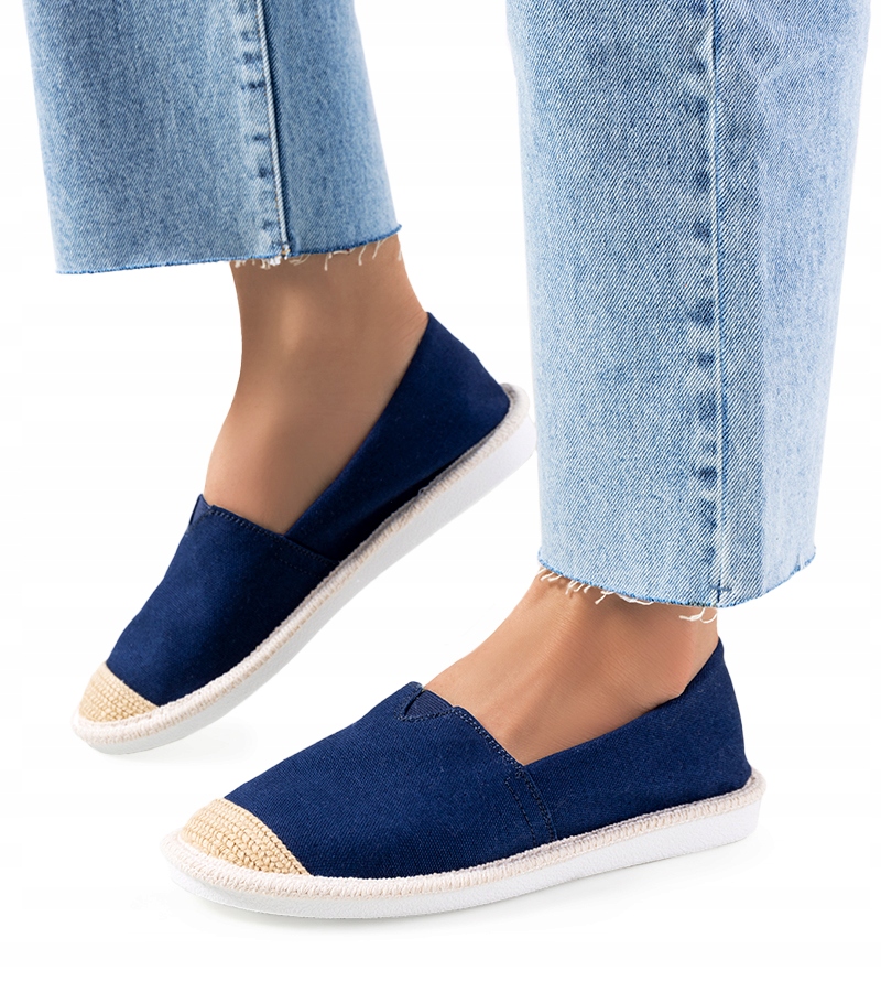 Granatowe espadryle damskie Tanner 15847 rozmiar 36