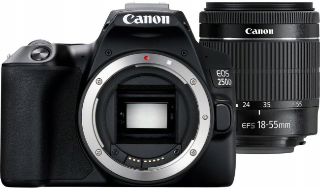 Aparat fotograficzny Canon EOS 250D + obiektyw 18-55mm DC III