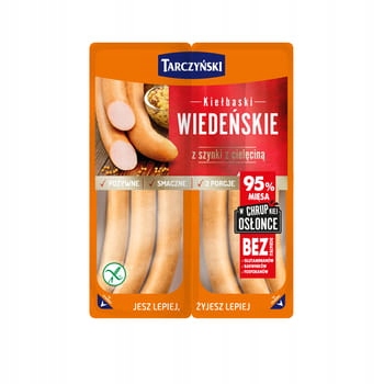 Kiełbaski wiedeńskie z szynki z cielęciną 300 g Ta